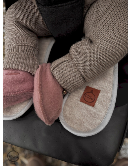 TermoMiś – wkładka merino do fotelika i wózka - Beż