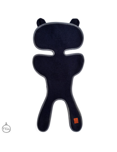 TermoMiś® Merino thermoregulierende Sitzauflage für Autositz und Kinderwage - Marineblau
