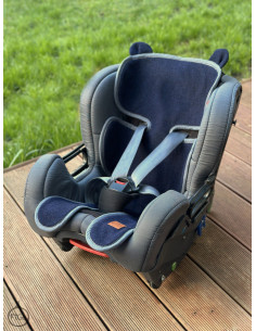 TermoMiś® Merino thermoregulierende Sitzauflage für Autositz und Kinderwage - Marineblau
