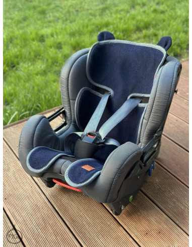 TermoMiś – wkładka merino do fotelika i wózka - Granat