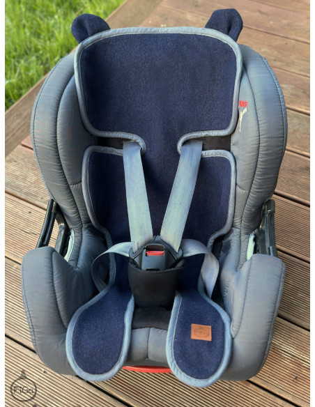 TermoMiś® Merino thermoregulierende Sitzauflage für Autositz und Kinderwage - Marineblau