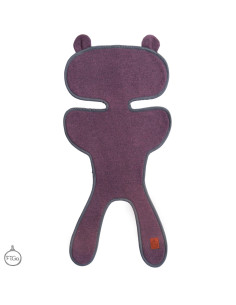 TermoMiś® Merino thermoregulierende Sitzauflage für Autositz und Kinderwagen – Pflaume 2