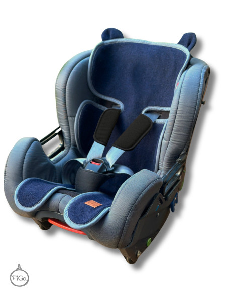TermoMiś® Merino thermoregulierende Sitzauflage für Autositz und Kinderwage - Marineblau