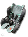 TermoMiś® Merino thermoregulierende Sitzauflage für Autositz und Kinderwagen – Mintgrün