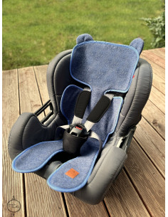 TermoMiś – wkładka merino do fotelika i wózka - Jeans 2