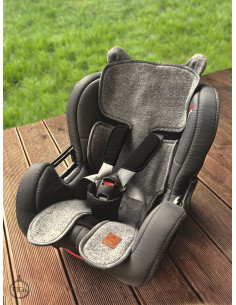 TermoMiś® Merino thermoregulierende Sitzauflage für Autositz und Kinderwagen – Grau 2