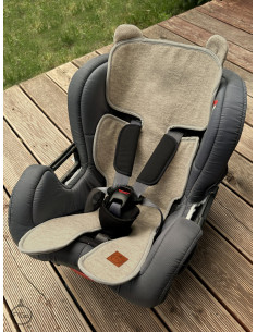 TermoMiś® Merino thermoregulierende Sitzauflage für Autositz und Kinderwagen – Beige 2