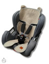 TermoMiś® Merino thermoregulierende Sitzauflage für Autositz und Kinderwagen – Beige