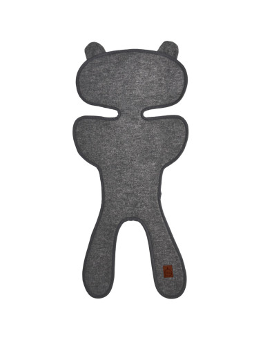 TermoMiś – wkładka merino do fotelika i wózka - Szara