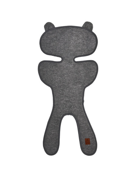 TermoMiś – wkładka merino do fotelika i wózka - Szara