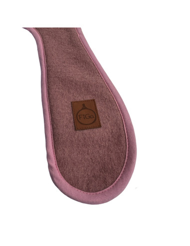 TermoMiś® Merino thermoregulierende Sitzauflage für Autositz und Kinderwagen – Schmutziges Rosa