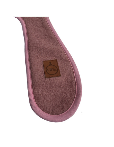 TermoMiś® Merino thermoregulierende Sitzauflage für Autositz und Kinderwagen – Schmutziges Rosa