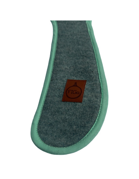 TermoMiś® Merino thermoregulierende Sitzauflage für Autositz und Kinderwagen – Mintgrün