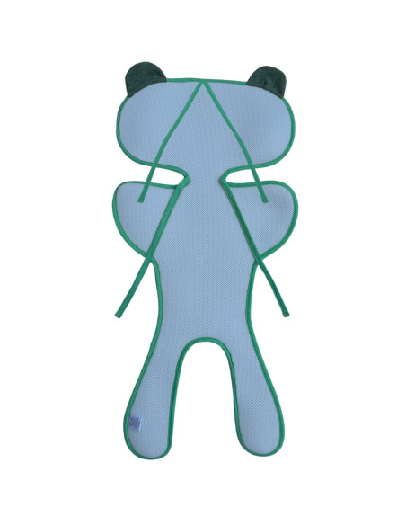 TermoMiś® Merino thermoregulierende Sitzauflage für Autositz und Kinderwagen – Mintgrün