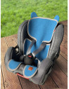 TermoMiś® Merino thermoregulierende Sitzauflage für Autositz und Kinderwagen – Türkis