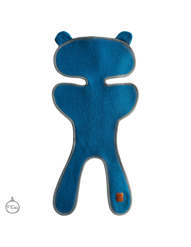 TermoMiś® Merino thermoregulierende Sitzauflage für Autositz und Kinderwagen – Türkis