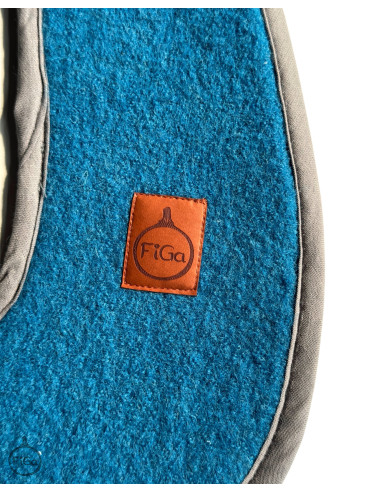 TermoMiś® Merino thermoregulierende Sitzauflage für Autositz und Kinderwagen – Türkis