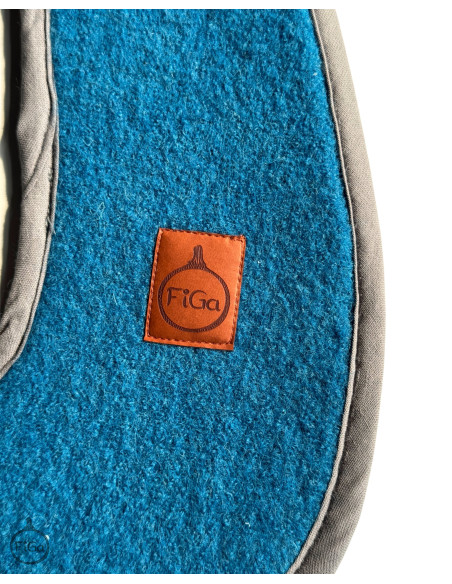 TermoMiś® Merino thermoregulierende Sitzauflage für Autositz und Kinderwagen – Türkis