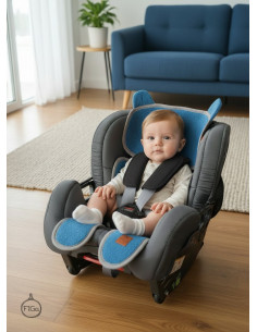 TermoMiś® Merino thermoregulierende Sitzauflage für Autositz und Kinderwagen – Türkis 2